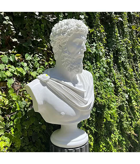 imagem de Busto Marco Aurélio em Mármore 82cm - BMP058
