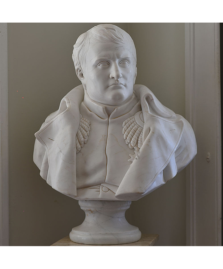 imagem do produto Busto Napole�o Bonaparte em M�rmore Branco 83cm BMP056 Poder e Estrat�gia