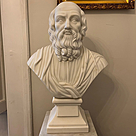 imagem do produto Busto Plat�o em M�rmore Branco 70cm BMP050 Sabedoria Cl�ssica