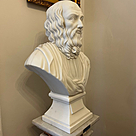 imagem do produto Busto Plat�o em M�rmore Branco 70cm BMP050 Sabedoria Cl�ssica