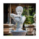 imagem do produto Busto Rebecca Au Pints em M�rmore Branco 65cm BMP067 Escultura Cl�ssica Sofisticada