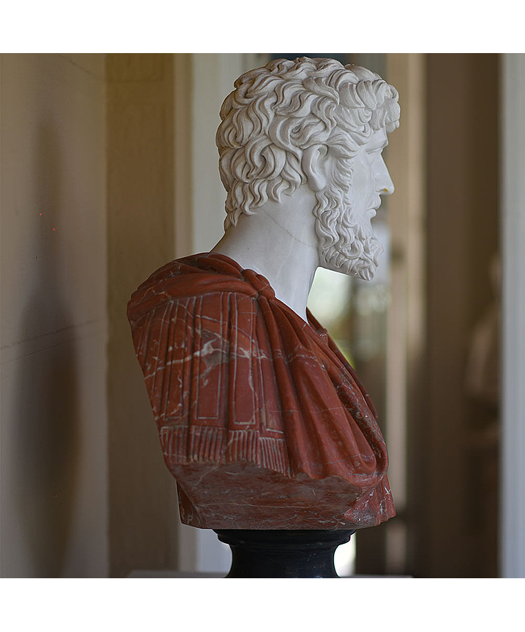 imagem do produto Busto Romano em M�rmore 79cm BMP034 Escultura Cl�ssica e Sofisticada