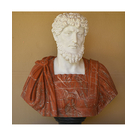 imagem do produto Busto Romano em M�rmore 79cm BMP034 Escultura Cl�ssica e Sofisticada