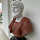 imagem do produto Busto Romano em M�rmore 79cm BMP034 Escultura Cl�ssica e Sofisticada