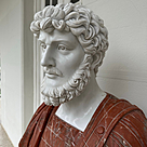imagem do produto Busto Romano em M�rmore 79cm BMP034 Escultura Cl�ssica e Sofisticada