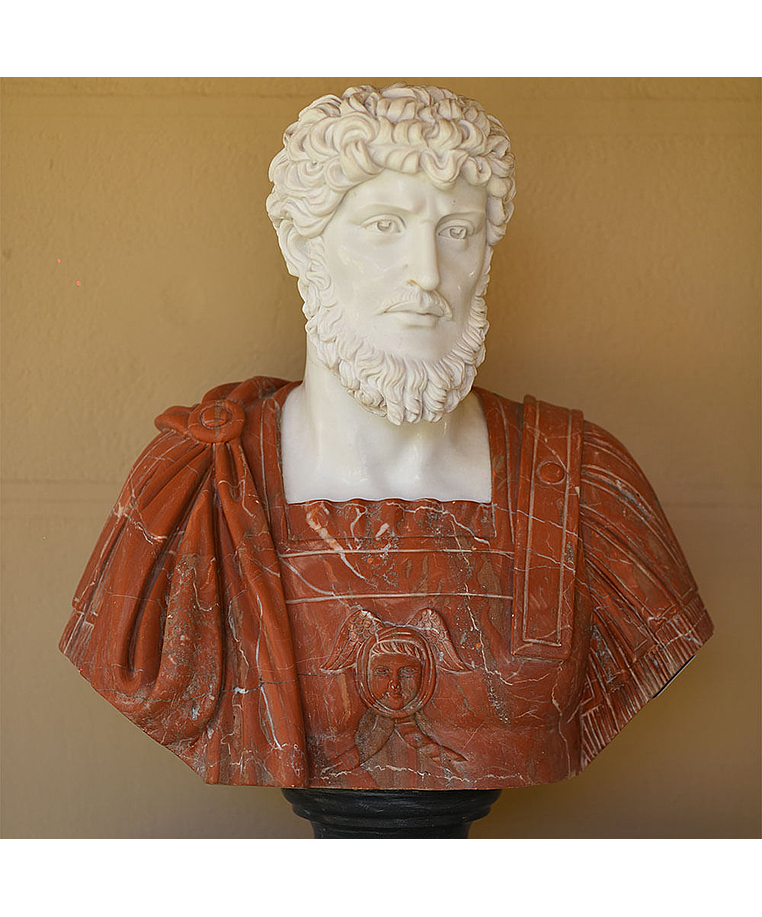 imagem do produto Busto Romano em M�rmore 79cm BMP034 Escultura Cl�ssica e Sofisticada