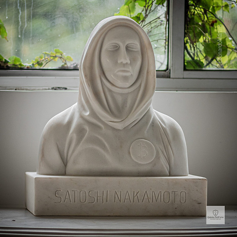 imagem do produto Busto Satoshi Nakamoto 50cm BMP080 Inova��o e Exclusividade