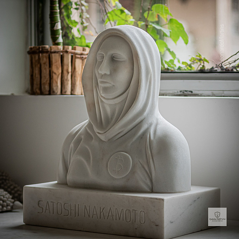 imagem do produto Busto Satoshi Nakamoto 50cm BMP080 Inova��o e Exclusividade