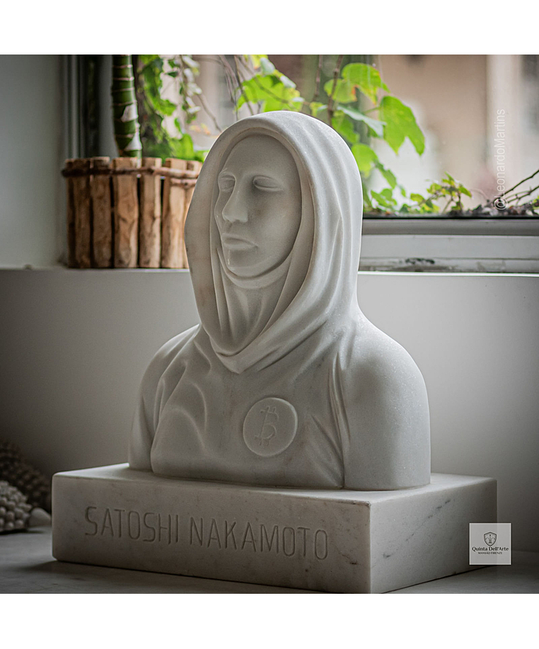imagem do produto Busto Satoshi Nakamoto 50cm - BMP080