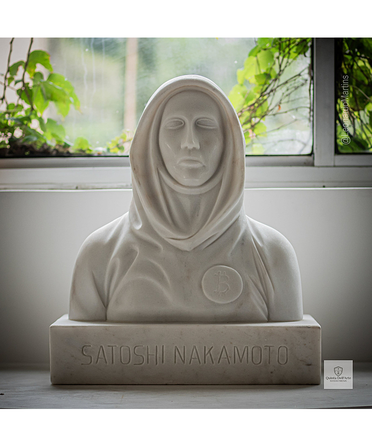imagem do produto Busto Satoshi Nakamoto 50cm - BMP080