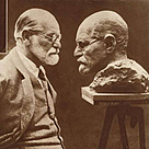 imagem do produto Busto Sigmund Freud em M�rmore Branco 60cm | Escultura Art�stica Inspirada em Oscar Nemon 