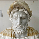 imagem do produto Busto Soldado Romano em M�rmore 78cm BMP031 Escultura Cl�ssica Imponente