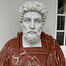 imagem do produto Busto Soldado Romano em M�rmore 79cm BMP030 Escultura Cl�ssica Imponente