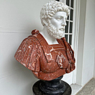 imagem do produto Busto Soldado Romano em M�rmore 79cm BMP030 Escultura Cl�ssica Imponente