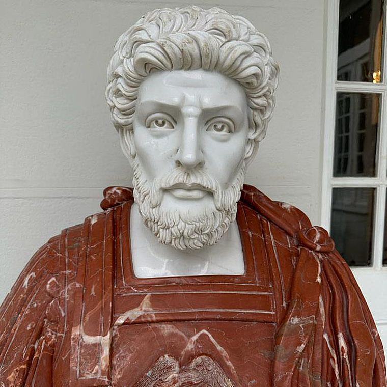 imagem do produto Busto Soldado Romano em M�rmore 79cm BMP030