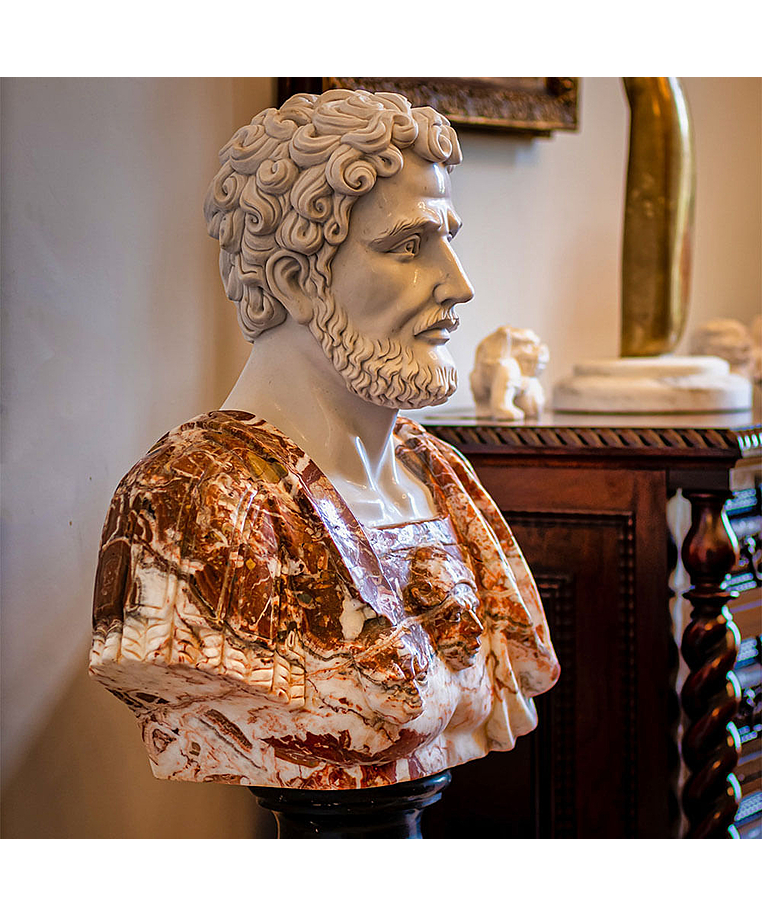 imagem do produto Busto Soldado Romano II em M�rmore 81cm BMP038  Imponente