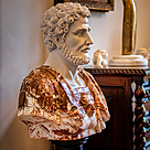 imagem do produto Busto Soldado Romano II em M�rmore 81cm BMP038  Imponente