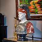 imagem do produto Busto Soldado Romano III em M�rmore 81cm BMP040 Escultura de Presen�a e Sofistica��o