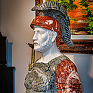 imagem do produto Busto Soldado Romano III em M�rmore 81cm BMP040 Escultura de Presen�a e Sofistica��o