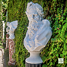 imagem do produto Busto Zeus em M�rmore Branco 79cm BMP062 Escultura Cl�ssica Imponente