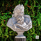 imagem do produto Busto Zeus em M�rmore Branco 79cm BMP062 Escultura Cl�ssica Imponente
