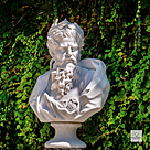 imagem do produto Busto Zeus em M�rmore Branco 79cm - BMP062
