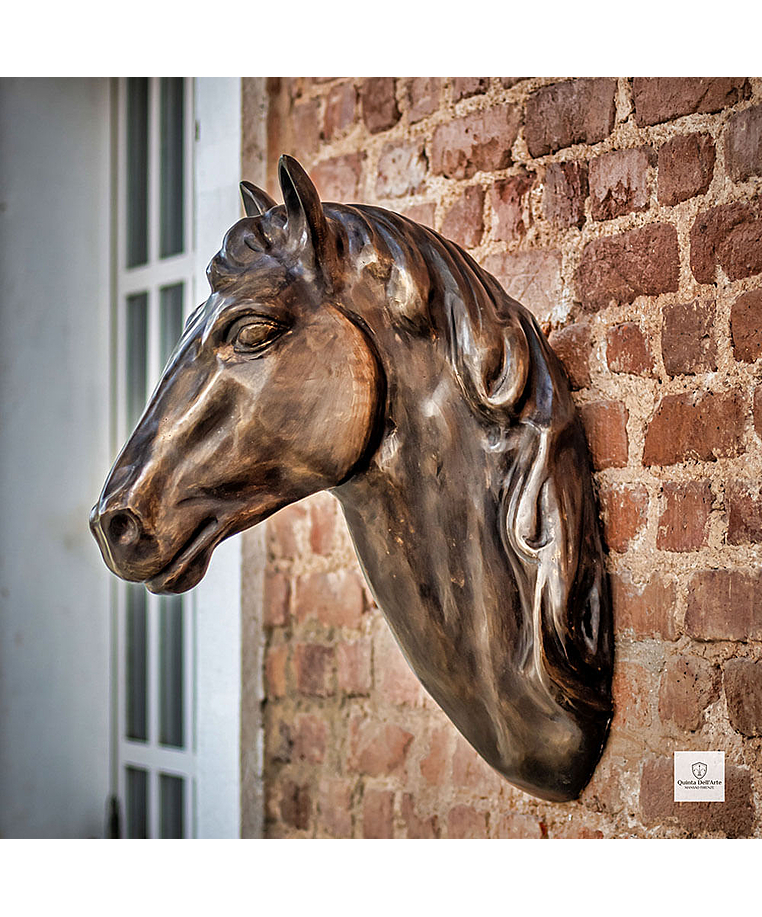 imagem do produto Cabe�a de Cavalo Bronze 62cm - VRBZ330