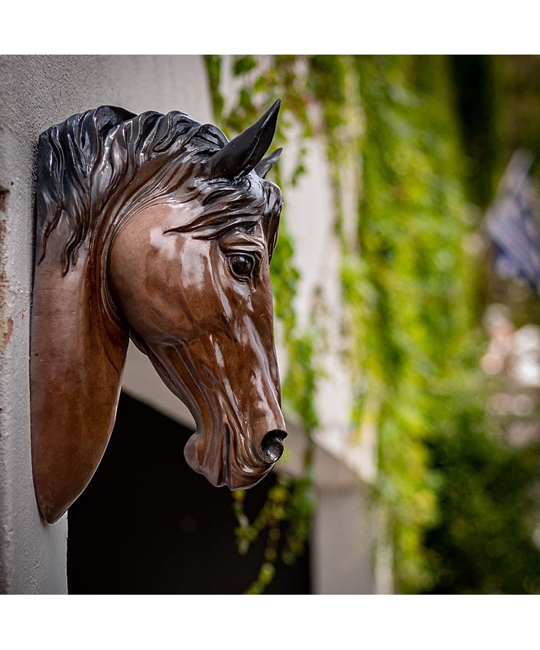imagem do produto Cabe�a de Cavalo em Bronze 47cm - VRBZ324 Obra Detalhada
