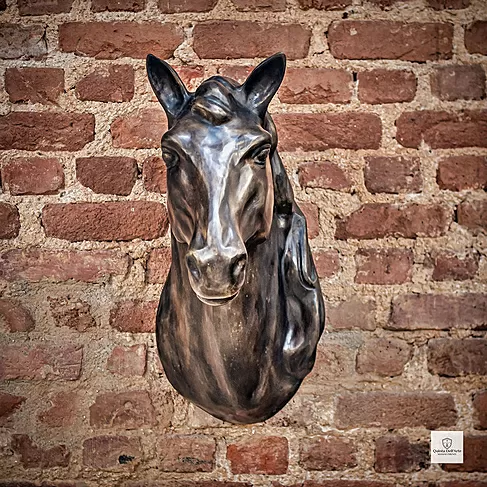 imagem de Cabeça de Cavalo em Bronze 62cm VRBZ330 Elegância e Expressão