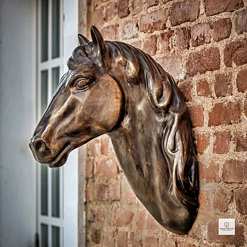 imagem de Cabeça de Cavalo em Bronze 62cm VRBZ330 Elegância e Expressão