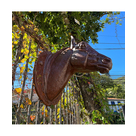 imagem do produto Cabe�a de Cavalo Jockey em Ferro Fundido 73cm VRF271E Para Haras