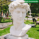 imagem do produto Cabe�a de Davi em M�rmore Arte Renascentista 70cm - EMP611