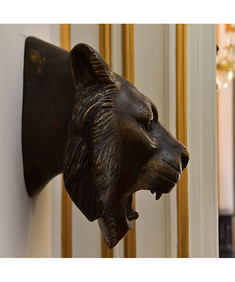 imagem do produto Cabe�a de Tigre de Bronze 48cm - VRBZ317