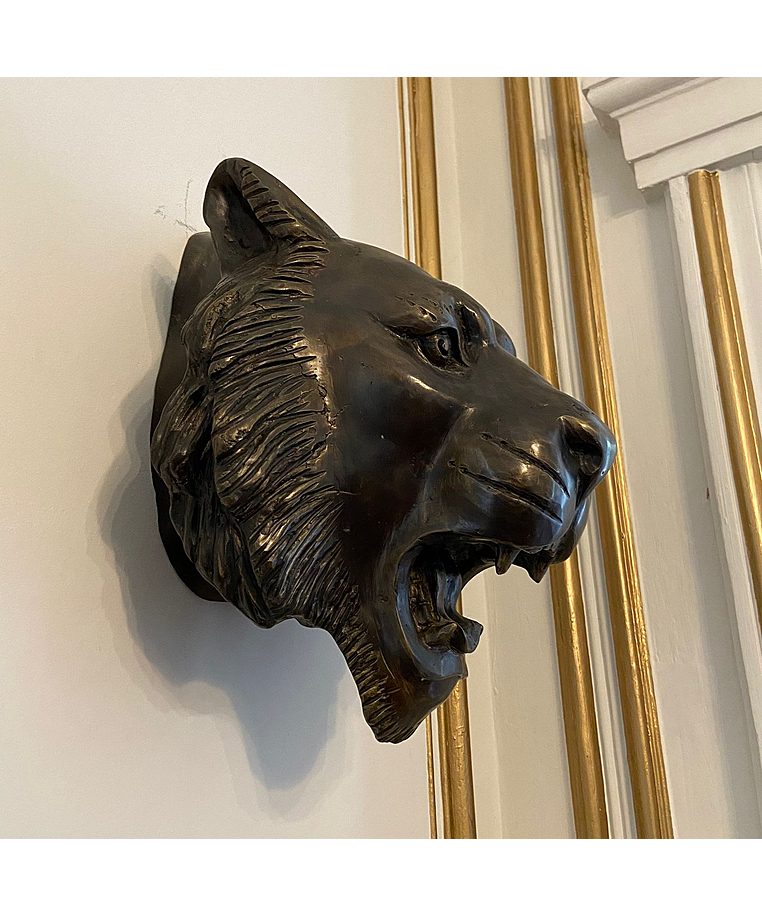 imagem do produto Cabe�a de Tigre de Bronze 48cm - VRBZ317