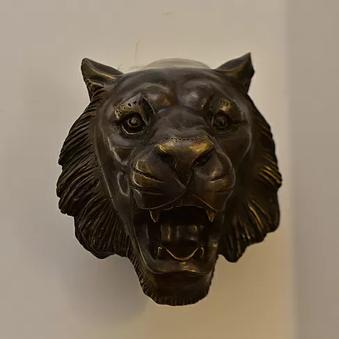 imagem de Cabeça de Tigre em Bronze 48cm VRBZ317 Força e Expressão