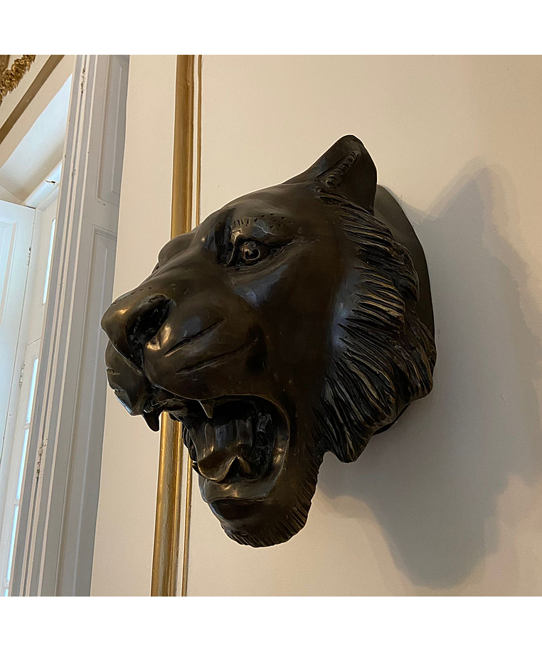 imagem do produto Cabe�a de Tigre em Bronze 48cm VRBZ317 For�a e Express�o