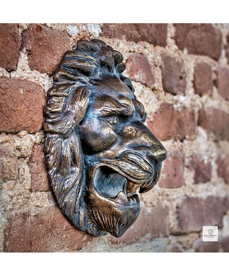 imagem do produto Cara de Le�o de Bronze 30cm - VRBZ316