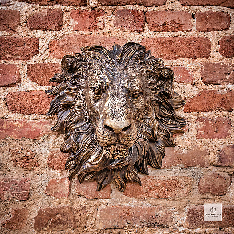 imagem do produto Cara de Le�o em Bronze 40cm VRBZ324L For�a e Detalhe