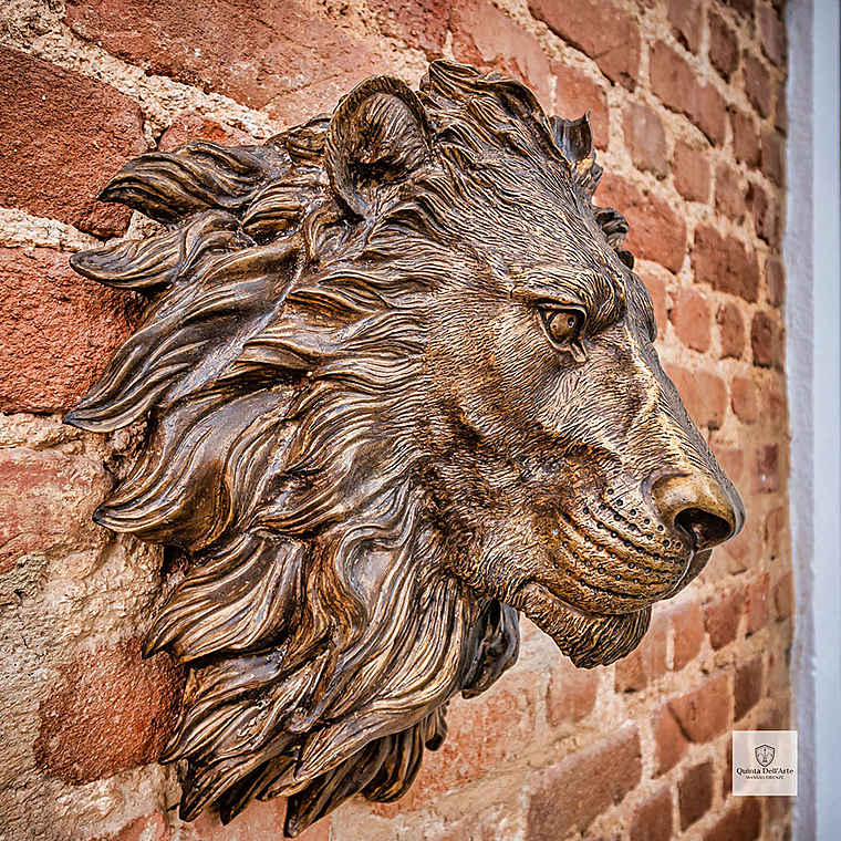 imagem do produto Cara de Le�o em Bronze 40cm VRBZ324L For�a e Detalhe