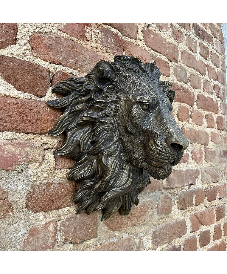 imagem do produto Cara de Le�o em Bronze 40cm - VRBZ324L