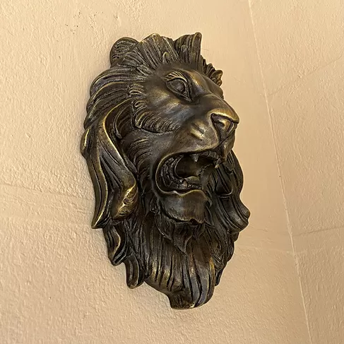imagem de Cara de Leão em Bronze Fundido VRBZ322