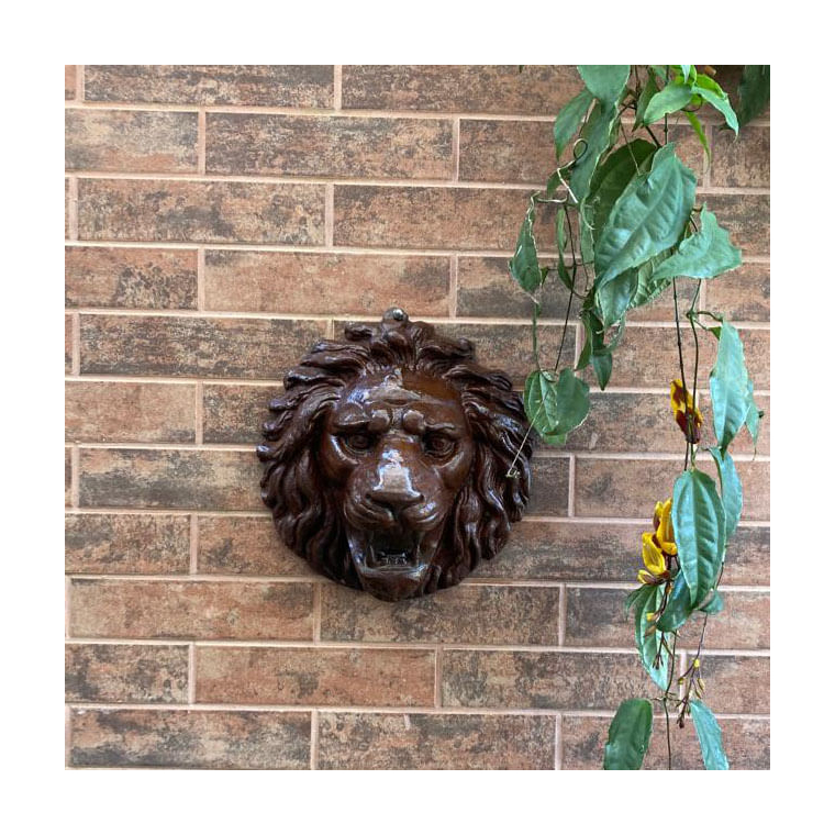 imagem do produto Cara de Le�o em Ferro Fundido 30cm - VRF064 Destaque no Jardim