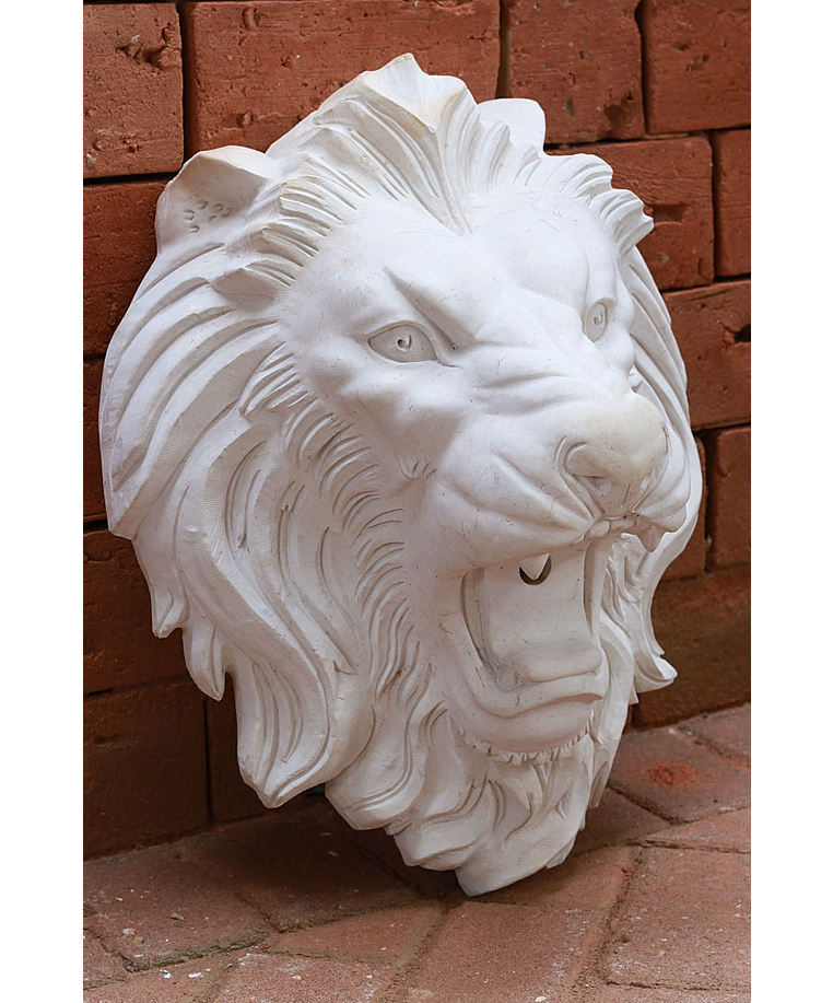 imagem do produto Cara de Le�o em Ferro Fundido 30cm - VRF064 Pe�a Decorativa para Jardins