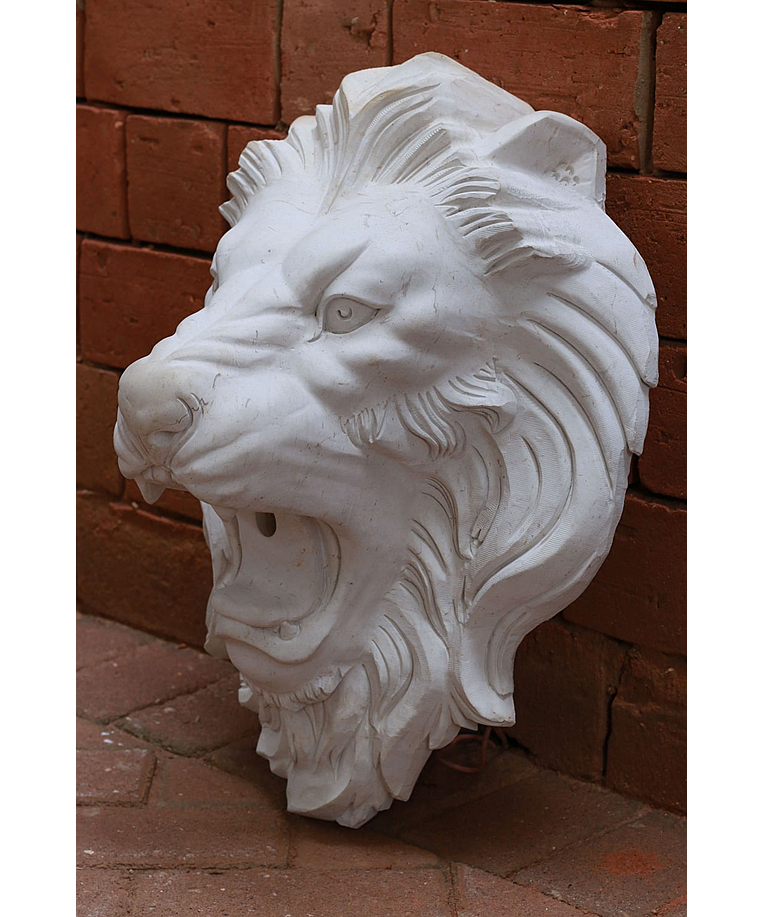imagem do produto Cara de Le�o em Ferro Fundido 30cm - VRF064 Pe�a Decorativa para Jardins