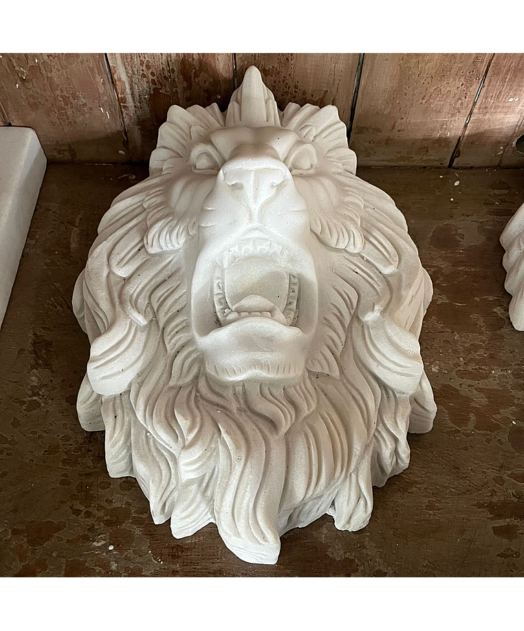 imagem do produto Cara de Le�o em M�rmore 36cm - VRMP326