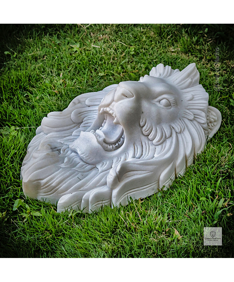 imagem do produto Cara de Le�o em M�rmore 45cm VRMP327 Eleg�ncia e Sofistica��o