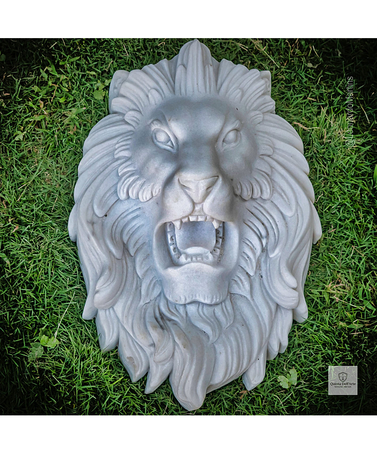 imagem do produto Cara de Le�o em M�rmore 45cm VRMP327 Eleg�ncia e Sofistica��o