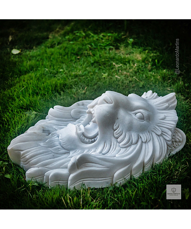 imagem do produto Cara de Le�o em M�rmore 45cm - VRMP327