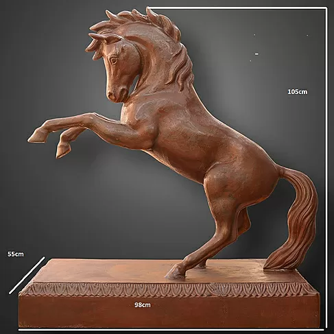 imagem de Cavalo Ferro Fundido 105cm - VRFF245 Força e Elegância