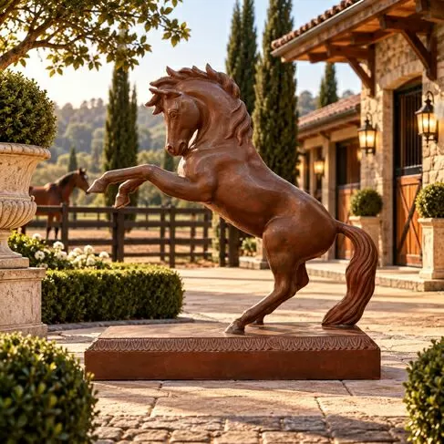 imagem de Cavalo Ferro Fundido 105cm - VRFF245 Força e Elegância